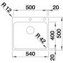 Blanco Solis 500-IF/A zlewozmywak stalowy 50x54 cm stal szczotkowana 526124 zdj.2