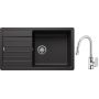 Blanco Legra XL 6 S zlewozmywak 86x50 cm z Silgranit antracyt  z Oltens Lista bateria kuchenna stojąca z wyciąganą wylewką chrom (523326; 35202100) zdj.1