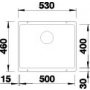 Blanco Subline 500-U komora zlewozmywak podwieszany ceramiczny czarny 514515 zdj.2