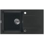 Deante Piva zlewozmywak granitowy 78x44 cm z baterią kuchenną Nemezja grafit ZQIY2113 zdj.2