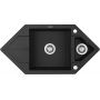 Deante Hexon zlewozmywak granitowy 99,5x50 cm grafitowy metalik ZQPG653 zdj.1