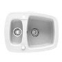 Zlewozmywak granitowy 1,5-komorowy biały Deante Omega Pl ZUN 6503 zdj.1