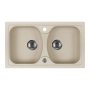 Zlewozmywak granitowy 2-komorowy piaskowy Deante Salsa ZUU 7203 zdj.1
