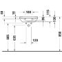 Duravit D-Neo umywalka 45x33,5 cm ścienna biała 0738450070 zdj.3