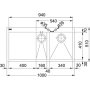Zlewozmywak prawokomorowy Franke Planar PPX 651 101.0027.766 zdj.2