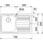 Franke Logica Line zlewozmywak stalowy 79x50 cm 101.0086.233 zdj.2