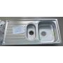 Outlet - Franke Sink zlewozmywak stalowy 100x50 cm 1,5-komorowy SKL 651 len 101.0331.056 zdj.2