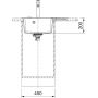 Franke Centro CNG 611-62 TL RHD zlewozmywak granitowy 62x50 cm łupkowy szary 114.0716.331 zdj.3