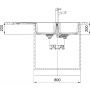 Franke Centro CNG 621-116 zlewozmywak granitowy 116x50 cm beżowy 114.0710.231 zdj.3