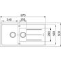 Franke Basis zlewozmywak granitowy 97x50 cm szary 114.0716.320 zdj.2
