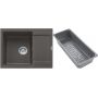 Franke Maris zlewozmywak granitowy z wkładką ociekową 62x50 cm szary 114.0741.966 zdj.1