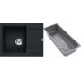 Franke Maris zlewozmywak granitowy z wkładką ociekową 62x50 cm czarny 114.0741.968 zdj.1