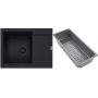 Franke Maris zlewozmywak granitowy z wkładką ociekową 62x50 cm czarny 114.0741.969 zdj.1