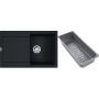 Franke Maris zlewozmywak granitowy z wkładką ociekową 78x50 cm czarny 114.0741.972 zdj.1