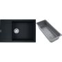 Franke Maris zlewozmywak granitowy z wkładką ociekową 78x50 cm czarny 114.0741.976 zdj.1