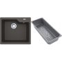 Franke Urban zlewozmywak granitowy z wkładką ociekową 56x50 cm łupkowy szary 114.0741.979 zdj.1