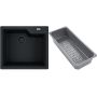 Franke Urban zlewozmywak granitowy z wkładką ociekową 56x50 cm czarny 114.0741.982 zdj.1