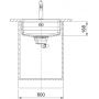 Franke Maris Quiet  MQX 110-50 zlewozmywak stalowy 54x44 cm stal 122.0694.477 zdj.3