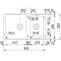 Franke Box Center BWX 120-41-27 zlewozmywak stalowy 76x48 cm stal szczotkowana 122.0617.527 zdj.2