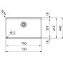 Franke Box Pro BXX PRO 210/110-70 zlewozmywak stalowy 73x44 cm stal szlachetna 127.0749.859 zdj.2
