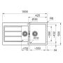 Franke Sirius 2.0 zlewozmywak Tectonite 100x50 cm onyx 143.0618.681 zdj.2