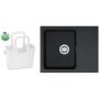 Zestaw Franke Orion OID 611-62 zlewozmywak 62x50 cm z Tectonite onyx i torebka na drobiazgi biała Koziol Taschelini ( 114.0286.441, 5415690 ) zdj.1