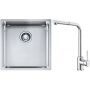 Franke Box BXX 210/110-40 zlewozmywak 45x44 cm stalowy z baterią kuchenną Sirius Side chrom (1270453654, 1150668280) zdj.1