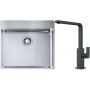 Franke Box BXX 210-54 TL zlewozmywak 57x51 cm stalowy z baterią kuchenną Mythos czarna stal szlachetna (1270369295, 1150550441) zdj.1