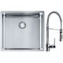 Franke Box BXX 210/110-45 zlewozmywak 49x45 cm stalowy z baterią kuchenną Coxy chrom (1270453655, 1150159732) zdj.1