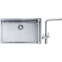Franke Box BXX 210/110-68 zlewozmywak 72,5x45 cm stalowy z baterią kuchenną Neptune Clear Water chrom (1270453658, 1150370689) zdj.1