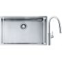 Franke Box BXX 210/110-68 zlewozmywak 72,5x45 cm stalowy z baterią kuchenną Pescara L Slide-In chrom (1270453658, 1150538940) zdj.1