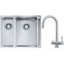Franke Box BXX 260/160-34-16 zlewozmywak 56x45 cm stalowy z baterią kuchenną Coxy chrom (1270369916, 1150159732) zdj.1