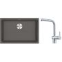 Franke Maris MRG 110-62 zlewozmywak 62x40 cm Fragranite kamienny szary z baterią kuchenną Atlas stal szlachetna (1250687258, 1150521439) zdj.1