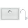 Franke Maris MRG 110-62 zlewozmywak 62x40 cm Fragranite biały polarny z baterią kuchenną Lina biały polarny (1250687259, 1150626024) zdj.1