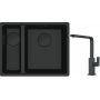 Franke Maris MRG 160-34-15SBL zlewozmywak 52x40 cm Fragranite czarny mat  z baterią kuchenną Mythos czarna stal szlachetna (1250697756, 1150550441) zdj.1