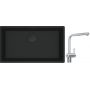 Franke Maris MRG 110-72 zlewozmywak 72x40 cm Fragranite czarny mat z baterią kuchenną Atlas Neo Sensor stal szlachetna (1250697757, 1150625523) zdj.1