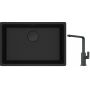 Franke Maris MRG 110-62 zlewozmywak 62x40 cm Fragranite czarny mat z baterią kuchenną Mythos czarna stal szlachetna (1250697758, 1150550441) zdj.1