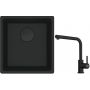 Franke Maris MRG 110-37 zlewozmywak 40x37 cm Fragranit + czarny mat z baterią kuchenną Lina czarny mat (1250697760, 1150712435) zdj.1