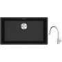 Franke Maris MRG 110-72 zlewozmywak 72x40 cm Fragranite onyx z baterią kuchenną Lina chrom (1250687261, 1150693229) zdj.1