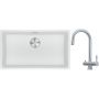 Franke Maris MRG 110-72 zlewozmywak 72x40 cm Fragranite biały polarny z baterią kuchenną Coxy chrom (1250687263, 1150159732) zdj.1