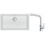 Franke Maris MRG 110-72 zlewozmywak 72x40 cm Fragranite biały polarny z baterią kuchenną Lina chrom (1250687263, 1150693230) zdj.1