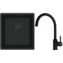Franke Maris MRG 110-37 zlewozmywak 40x37 cm Fragranit + czarny mat z baterią kuchenną Lina onyx (1250697760, 1150626020) zdj.1