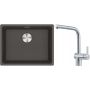 Franke Maris MRG 110-52 zlewozmywak granitowy 55,3x43,3 cm łupkowy szary z baterią kuchenną Atlas stal szlachetna (1250716375, 1150521439) zdj.1
