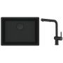 Zestaw Franke Maris zlewozmywak granitowy 52x40 cm z baterią kuchenną Active czarny mat (1250697759, 1150653382) zdj.1
