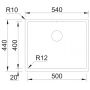 Globalo Exclusive Riwolo zlewozmywak stalowy 54x44 cm stal RIWOLO_50_1_INOX zdj.2