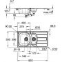 Grohe K200 zlewozmywak stalowy 96,5x50 cm stal 31564SD1 zdj.2