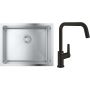 Zestaw Grohe K700 zlewozmywak stalowy 50x40 cm z baterią kuchenną Start (31574SD1, 304702430) zdj.1