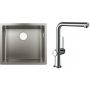 Zestaw Hansgrohe S719-U500 zlewozmywak stalowy z baterią kuchenną Talis chrom (43427800, 72840000) zdj.1