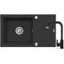 Pyramis Korfu zlewozmywak z baterią czarny 070060901SN zdj.1