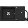 Pyramis Korfu zlewozmywak z baterią czarny 070167301SN zdj.1